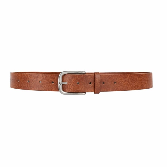 Camel Leopard Print Stud Belt